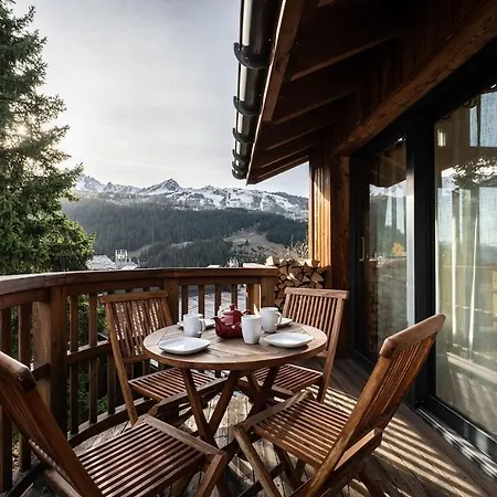 Superbe Avec Piscine A Moriond Dağ evi Courchevel