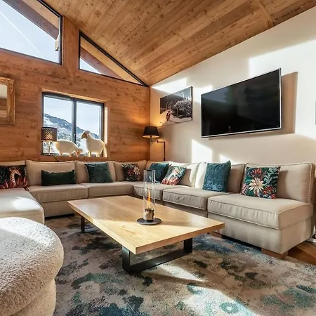 Superbe Avec Piscine A Moriond Dağ evi Courchevel